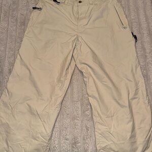 Billabong women Light Tan Cargo Pants snow